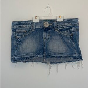 Sky Blue Mini Skirt Casual